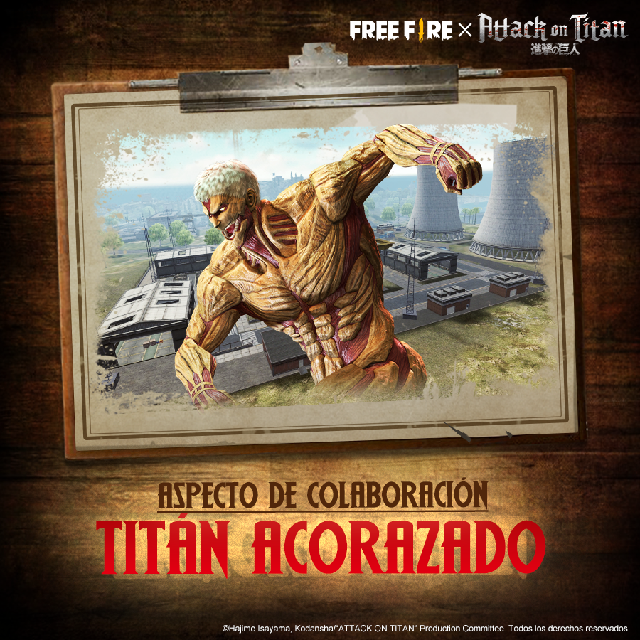 Free Fire x Attack on Titan ¡disponible todo marzo!